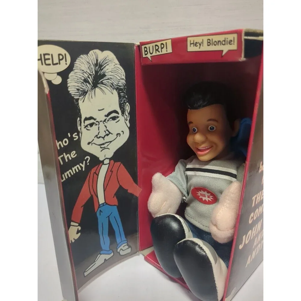 John Pizzi Show Souvenir Ventriloquist Talking Mini Doll Original Box